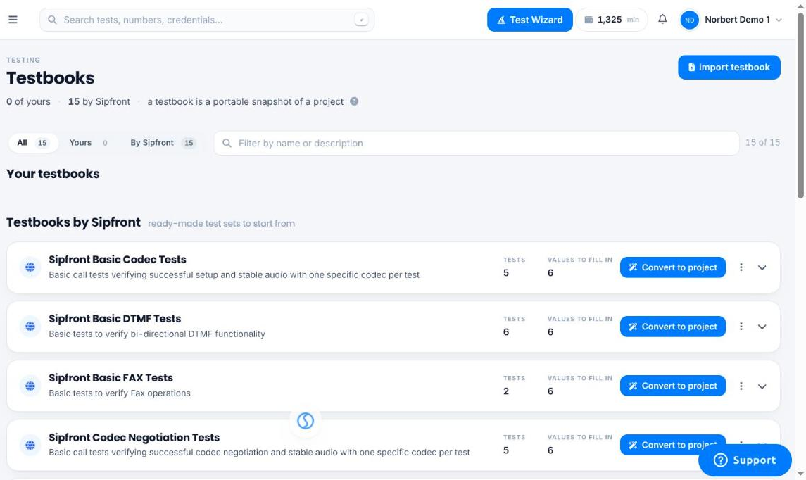 Testbooks overview